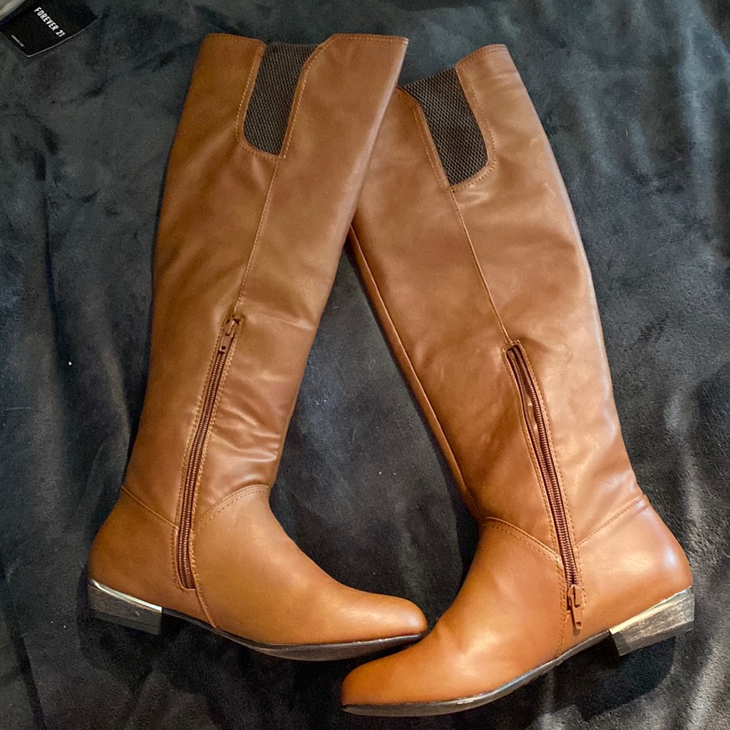 Call It Spring High Brown Boot Size 8